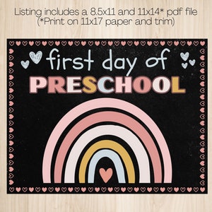 First Day of Preschool -