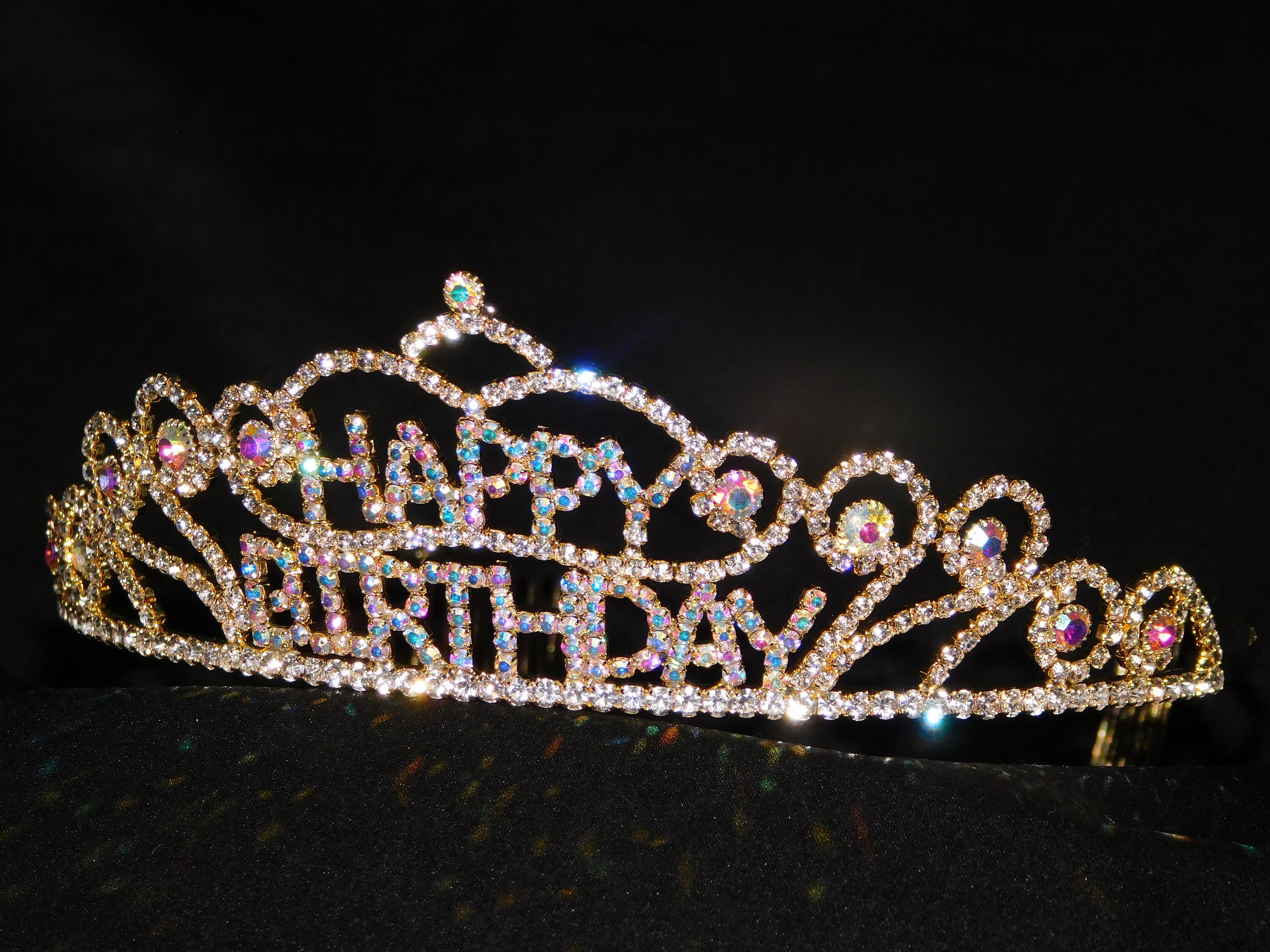 Rhinestone birthday sale girl tiara