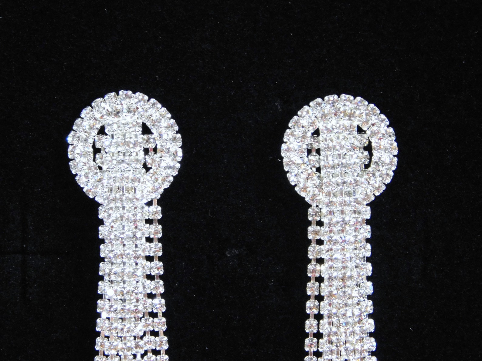 Silver Clear Rhinestone Crystal Bridal Chandelier Party | Etsy