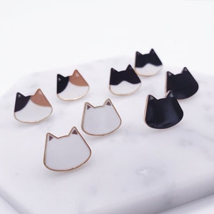 Cat earrings cat pierce meow cat lover cat cats accessories image 1