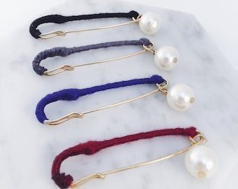 Colorful threaded safety pin, headpin , scarf pins