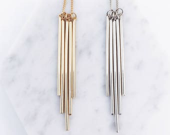 Trendy multi-layered Necklace; minimalist accessory, simple elegant necklace, fashion necklace, style; minimalist