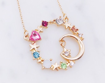 Sailor Moon necklace; Sailor Moon accessories; Sailor Moon; Anime; Japanese; Princess necklace; shiny crystal; Crystal necklace