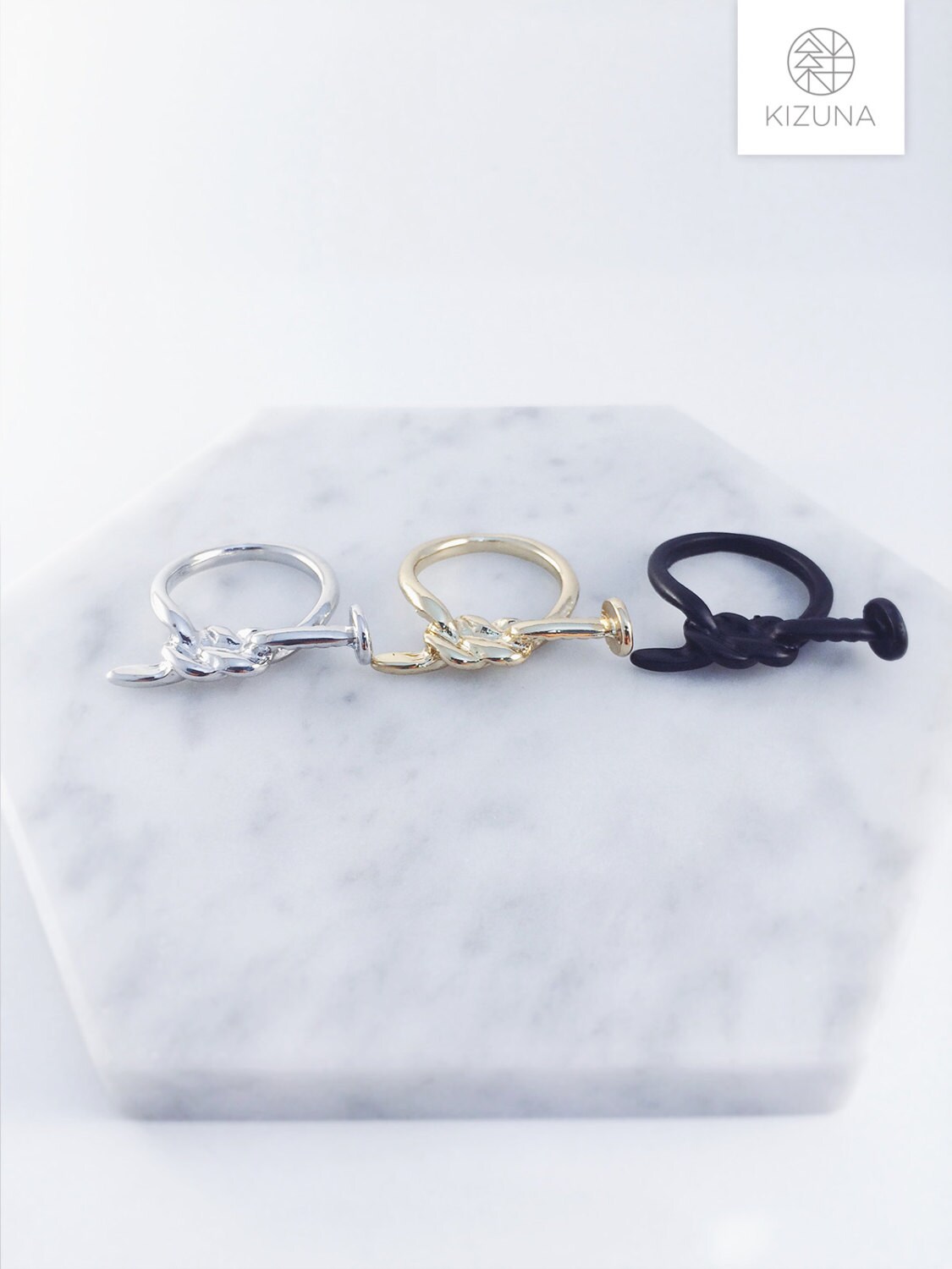 Twisted Nail Ring Etsy