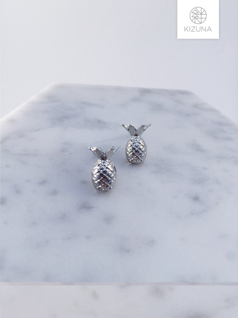 Pineapple earrings; summer fun; pinapple pen; apple pen; silver pineapple; gold pineapple