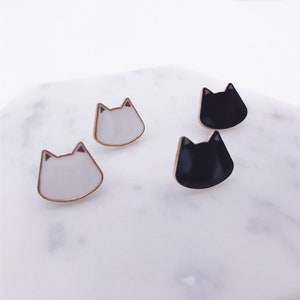 Cat earrings cat pierce meow cat lover cat cats accessories image 3