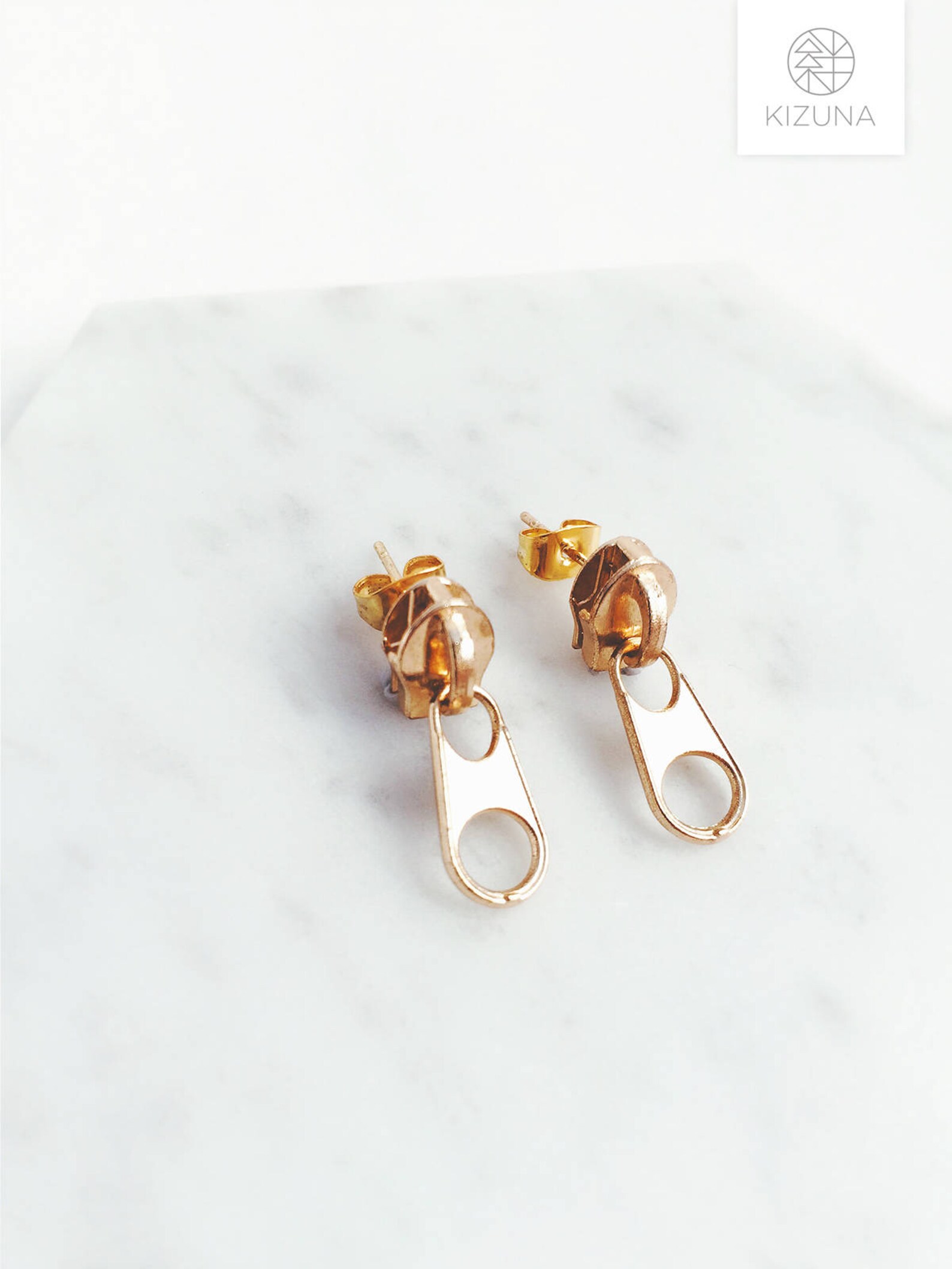 Zipper earrings zipper pierces zipper parts fun earrings Etsy