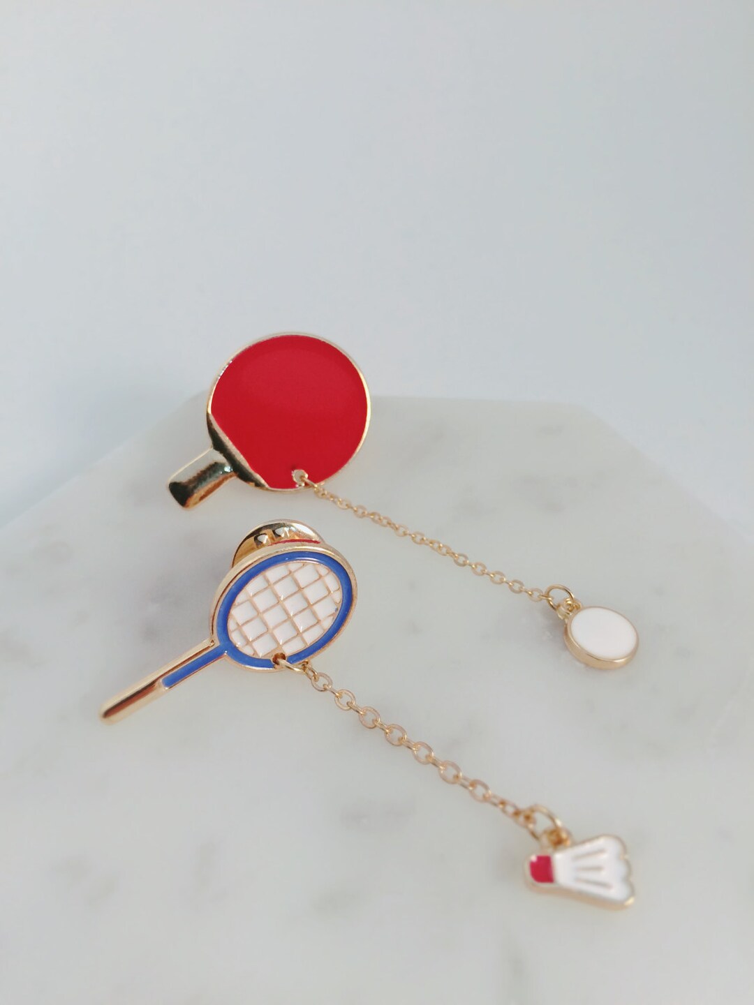 Sports Pin Ping Pong Pin Badminton Pin Table Tennis Pin Etsy