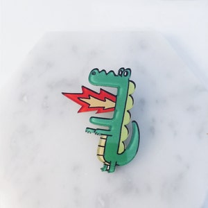 Dinosaur series crocodile pin alligator pin dinosaur pins image 2