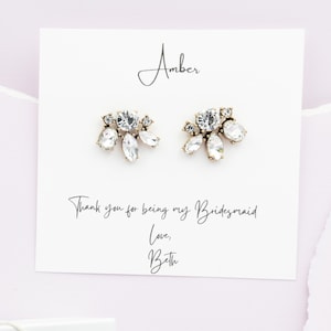 Stud earrings for bridesmaids, Bridemaid proposal, wedding guest, Party earrings, high quality flower earring