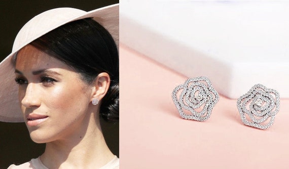 Meghan markle sale rose earrings
