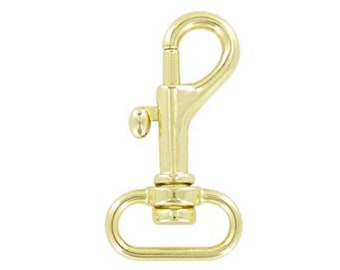 6 Large Brass Swivel Snaps 4.5/" x 1.75/"