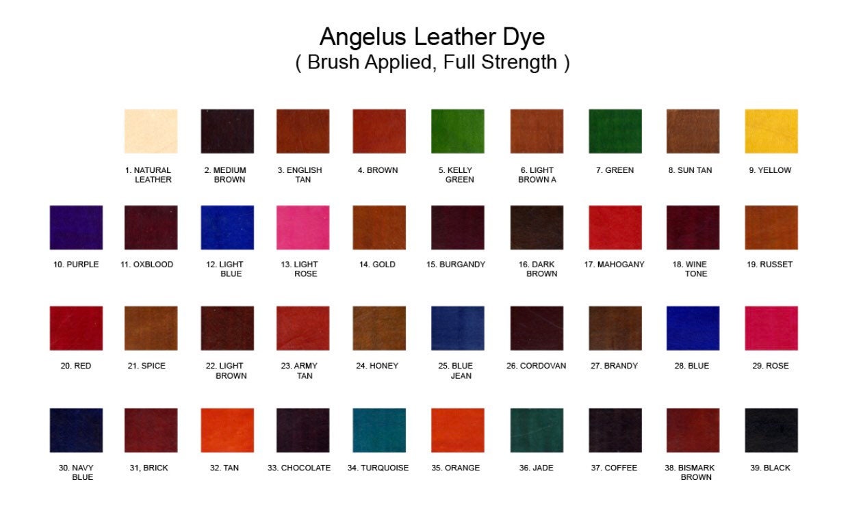 Angelus Leather Dye - Blue, 3 oz