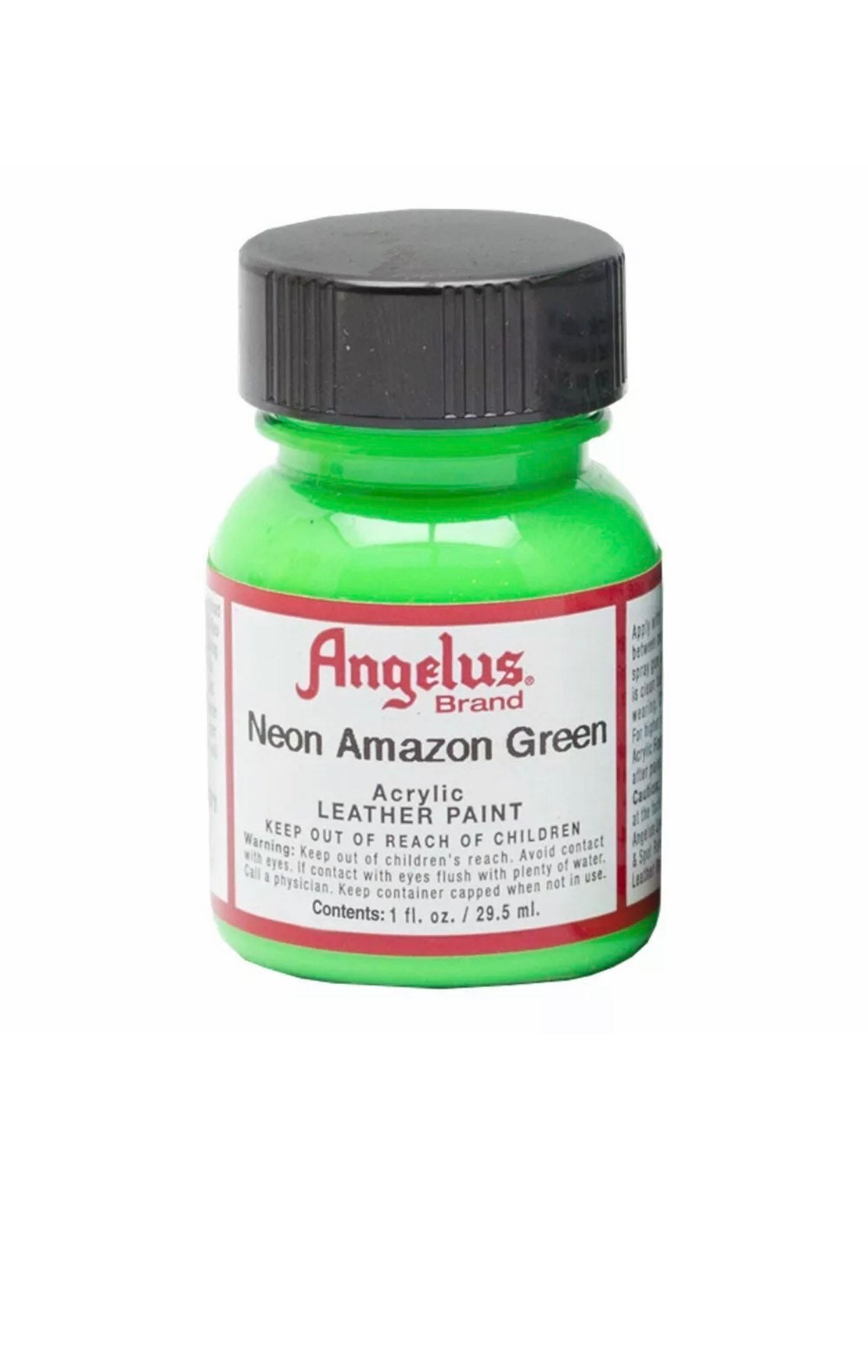 Angelus Paint Amazon Green Neon 1 Oz Etsy