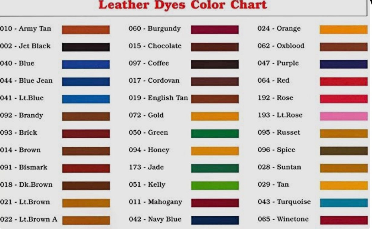 35AS Angelus Permanent Leather Dye With Applicator 3Oz All Colors
