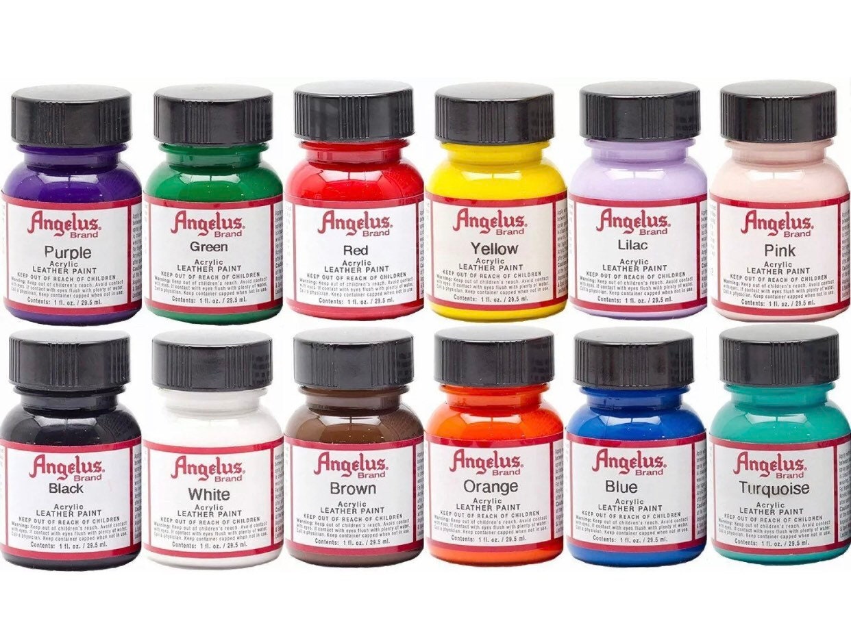 Angelus Acrylic Leather Paints 29.5ml , $9.95 CAPPED SHIPPING