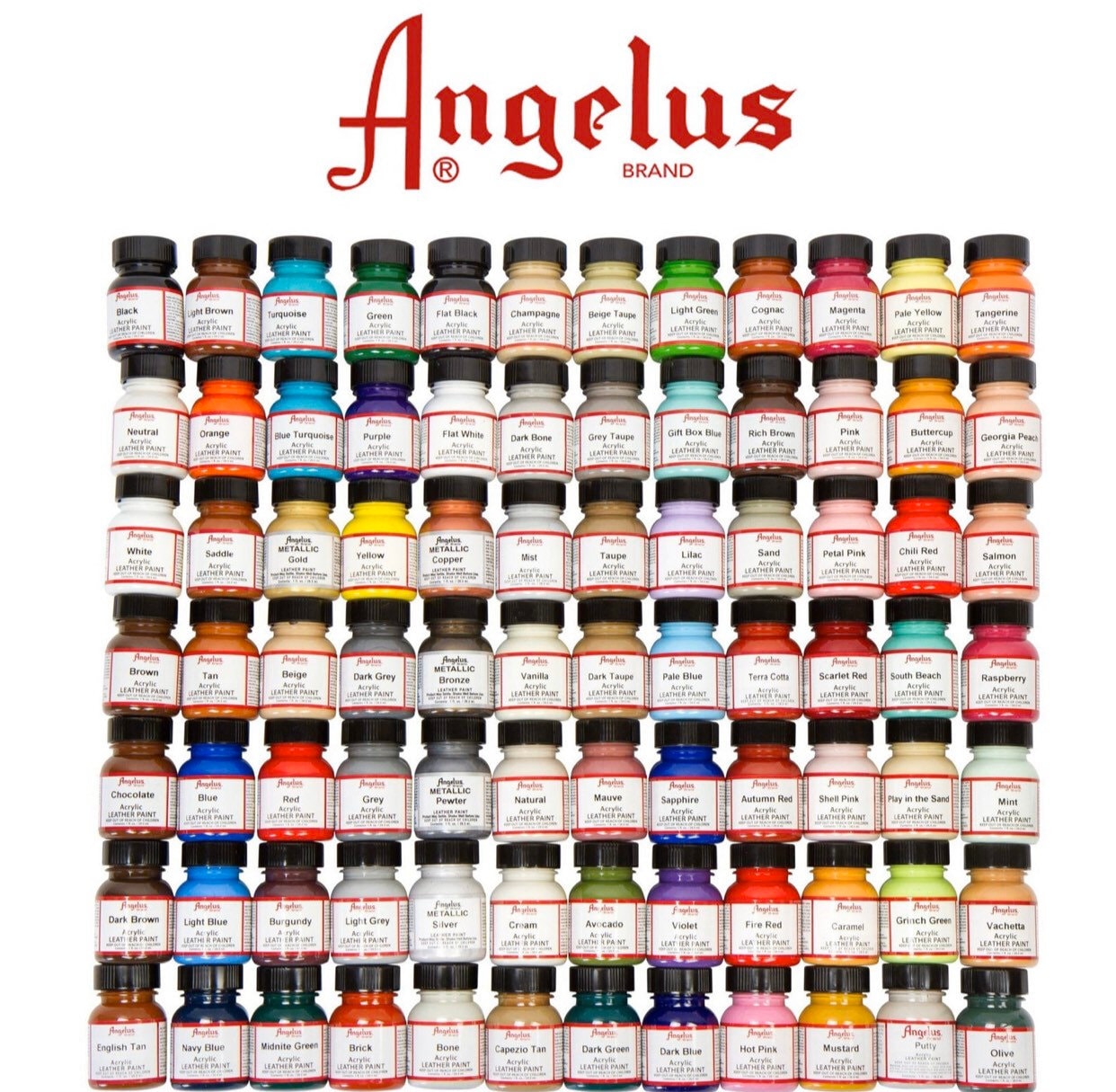 Angelus 1oz Leather Paint, DIY Leather Crafting, Leather Paint