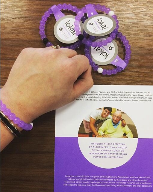 Purple Lokai Bracelet Limited Edition Alzheimers Association
