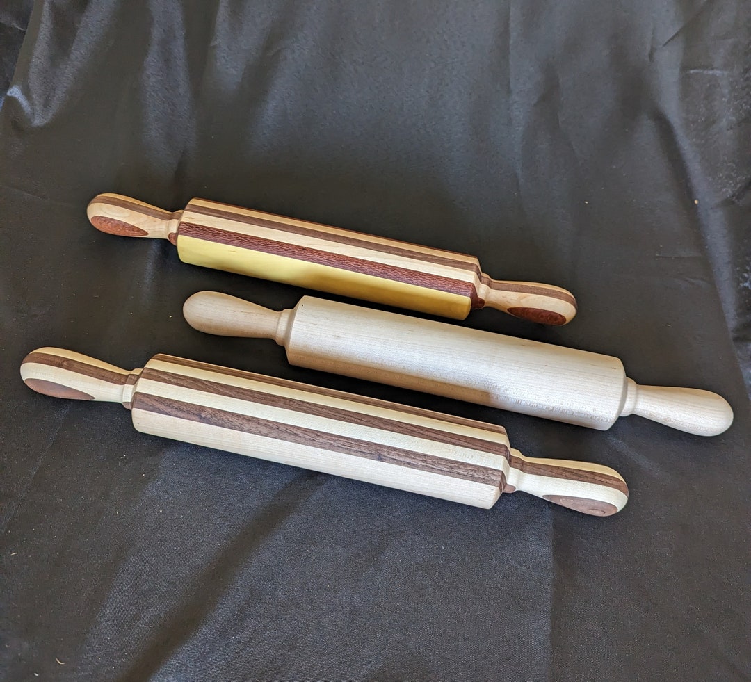 Handcrafted Amish Rolling Pins Premium Maple Striped Etsy