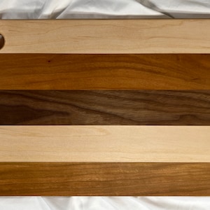 Amish Made 5-Piece Wood Cutting Board Set wi​th Stand