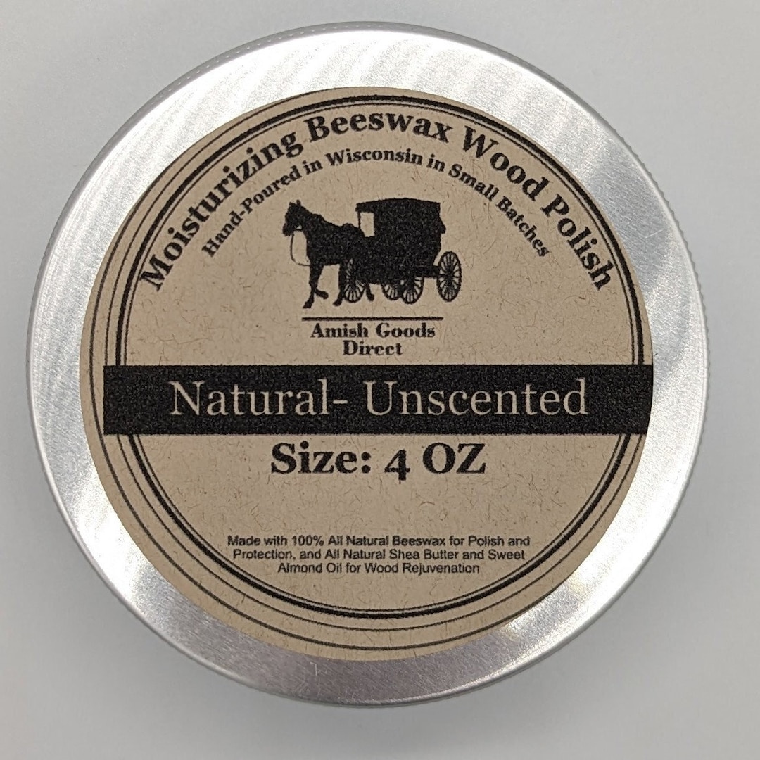 All Natural Beeswax Wood Polish and Conditioner Handpoured in Small
