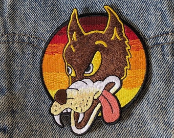 Jerry Garcia Patch -Wolf guitar emblem