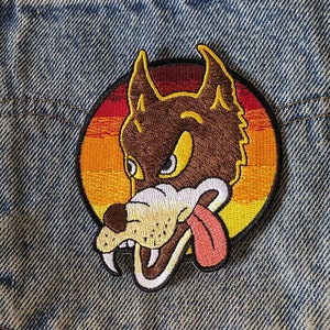 Jerry Garcia Patch -Wolf guitar emblem