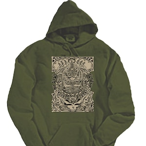 Grateful Dead Hoodie Aiko on Olive heavyweight image 1