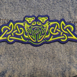 Grateful Dead slipknot Iron on Patch/ Dancing Bears woven into a celtic design