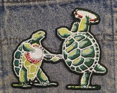Toppa Ricamata Grateful Dead - Terrapin Station RWB Bolt Tartaruga Ferro - Da Cucire - Foto 2