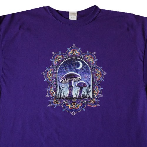 Mushroom T-shirt. Psychedelic Trippy Colorful Mushroom in - Etsy