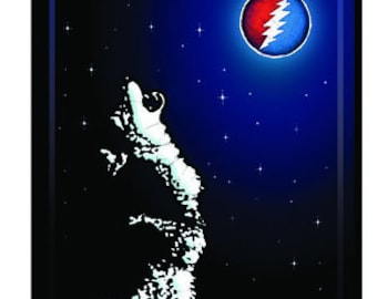 Grateful Dead Sticker-Dire Wolf Car sticker laptop sticker colorful sticker Bumper sticker hippie decal slap