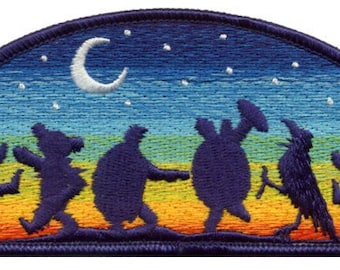 Grateful Dead Patch- Moondance 100% Embroidered Patch/ Terrapin Turtles/ Dancing Bears/ Dead and Company