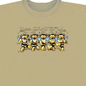Grateful Dead T-shirt- Bee Grateful T-shirt/ Dancing Bears/