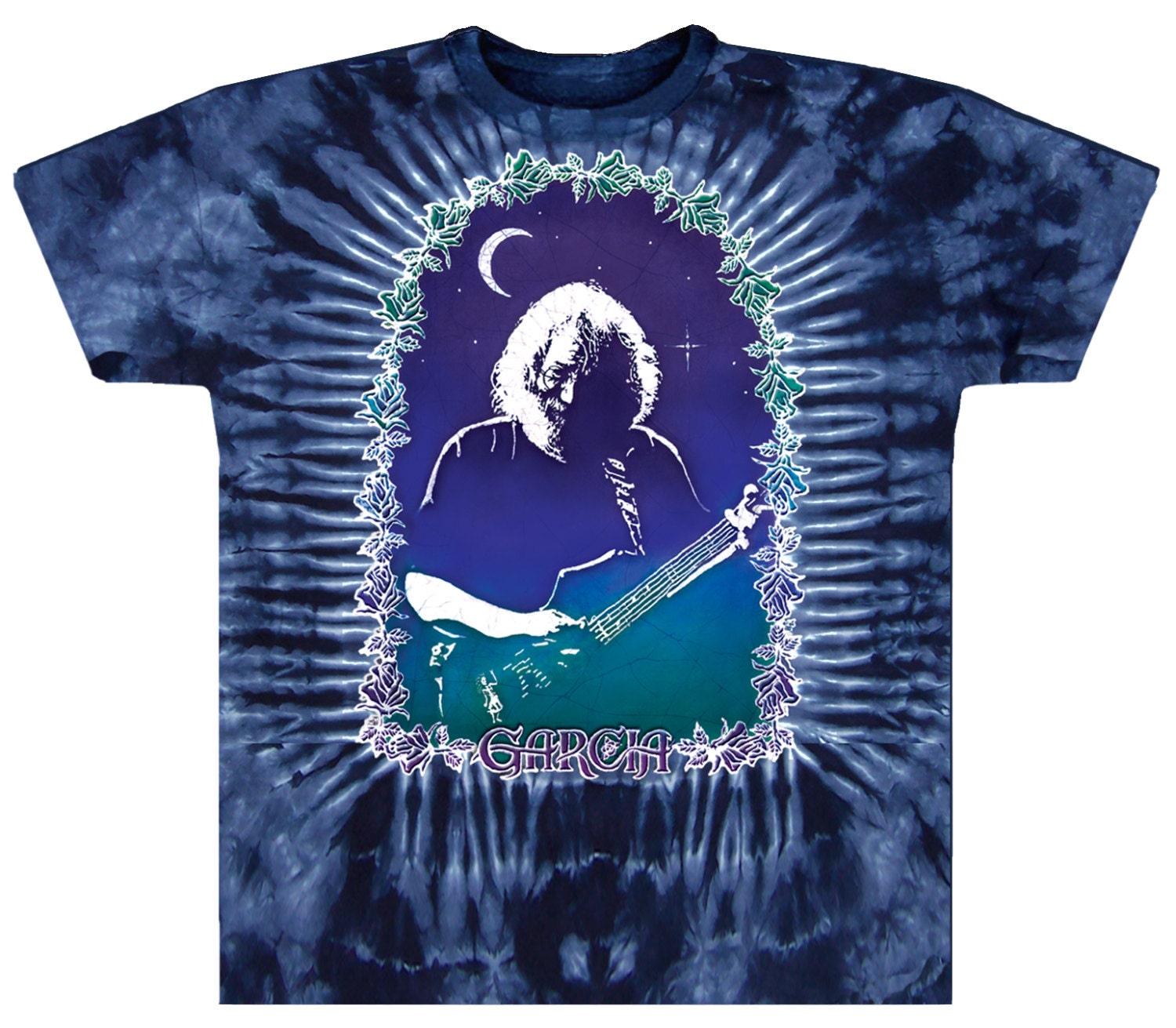 Jerry Garcia grateful Dead T shirt Jerry Roses tie Dye Etsy Ireland