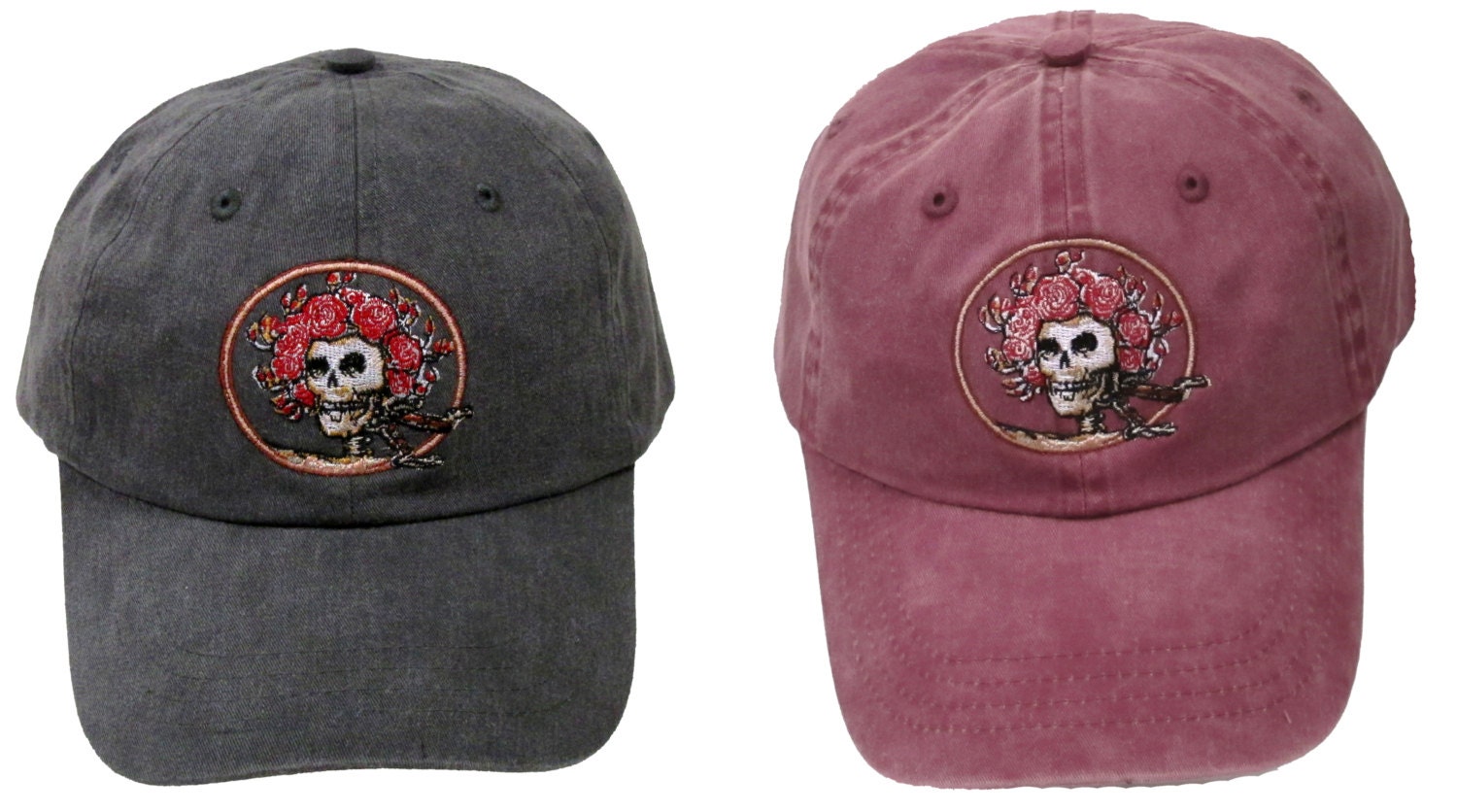 Grateful Dead Hat Skull and Roses 