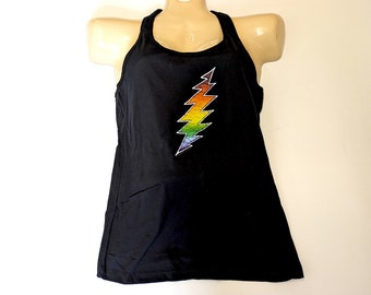 Grateful Dead Ladies tanktop Lightning bolt