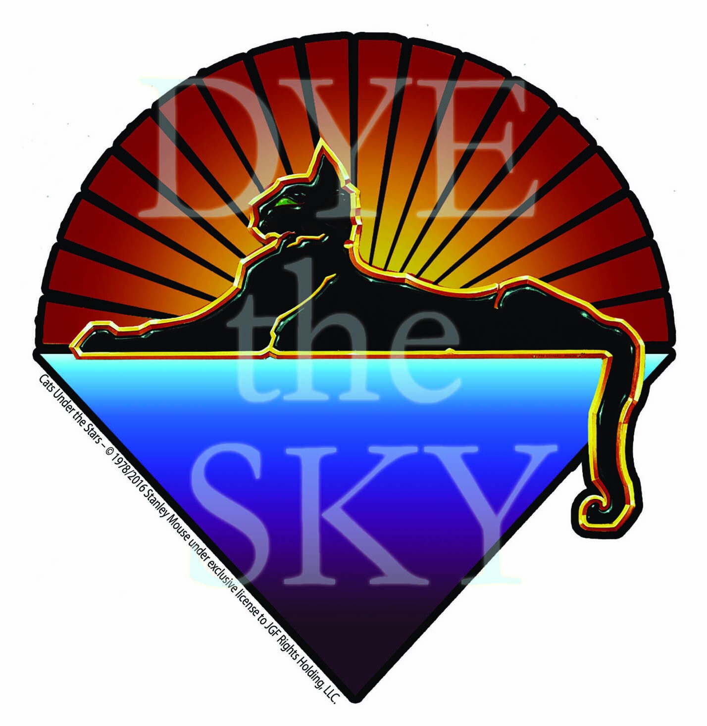 Jerry Garcia Cats Under the Stars Sticker. StanleyMouse album Etsy