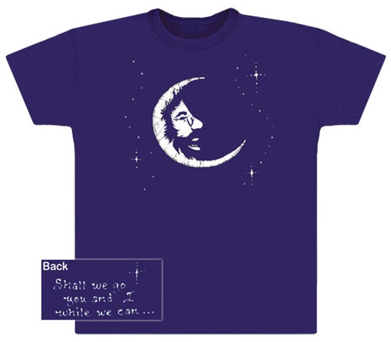 Jerry Garcia Moon Purple T-shirt/ Dark 
