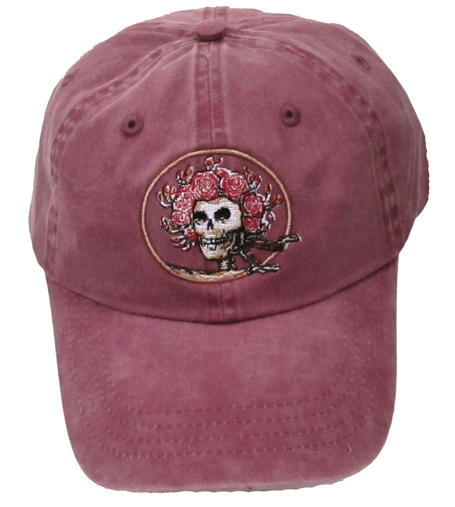 Grateful Dead Hat Skull and Roses Embroidered Baseball Cap/ Etsy
