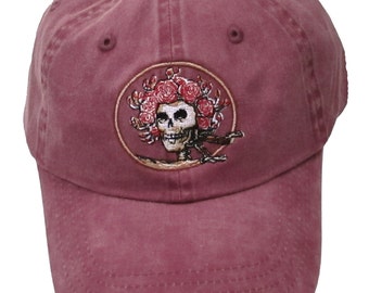 Grateful Dead Hat Skull and Roses 