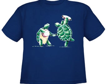 Grateful Dead Terrapin Station Navy Kids T-Shirt- Turtle Shirts in toddler and youth sizes. Silk screened on 100% cotton