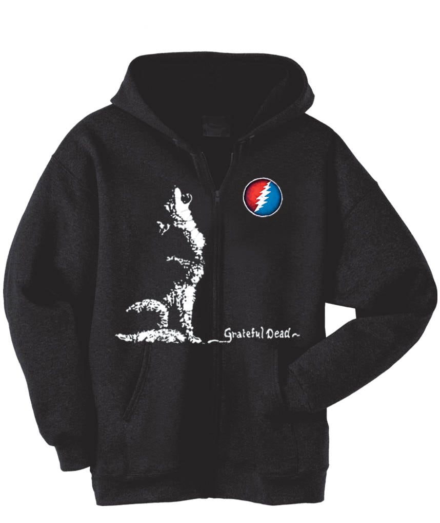Grateful Dead Zip Hoodie Howling Dire Wolf Etsy