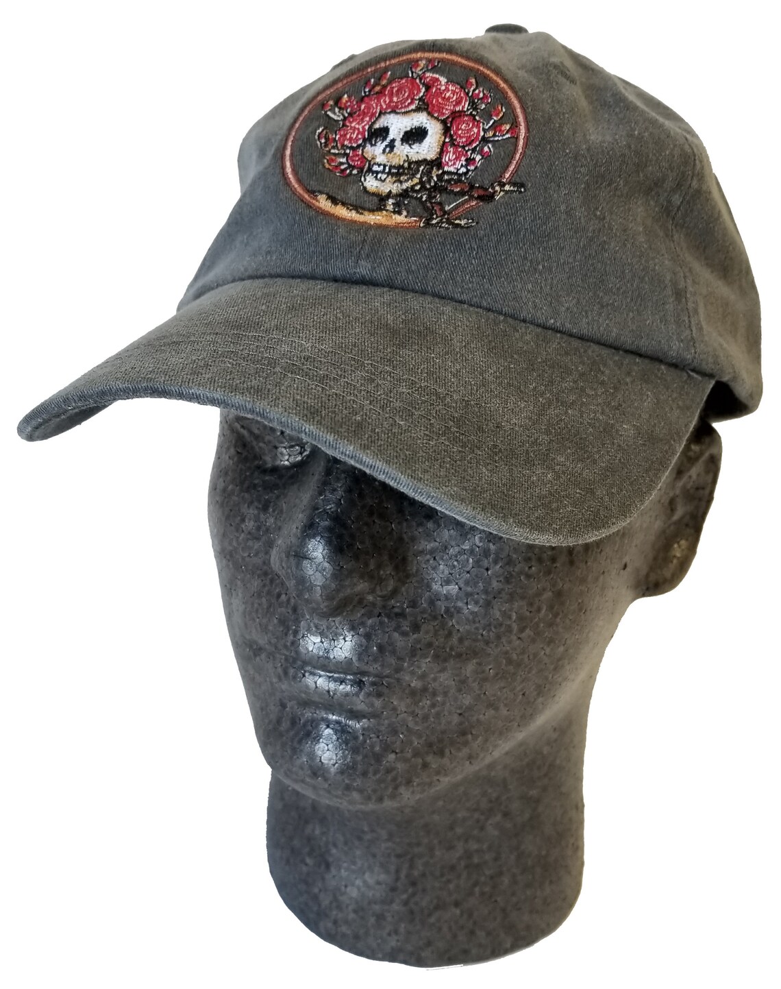 Grateful Dead Hat Skull and Roses Embroidered Baseball Cap/ Etsy