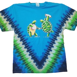 Grateful Dead T-Shirt- Terrapin Station Turtles on a Tie Dyed T-Shirt