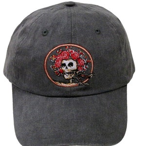 Grateful Dead Hat Skull and Roses - Etsy