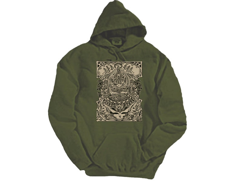 Grateful Dead Hoodie Aiko on Olive heavyweight image 1