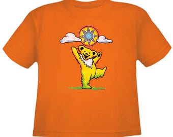 Grateful Dead Kids T Shirt-Sunny Bear-Dancing Bear