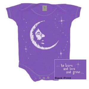 Jerry Garcia in the Moon baby snap up bodysuit/ infant/ creeper/romper