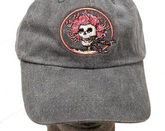 Grateful Dead Hat Skull and Roses 
